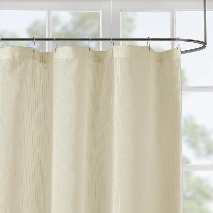 Olliix.com Shower Curtains - Anna Sheer Shower Curtain Linen