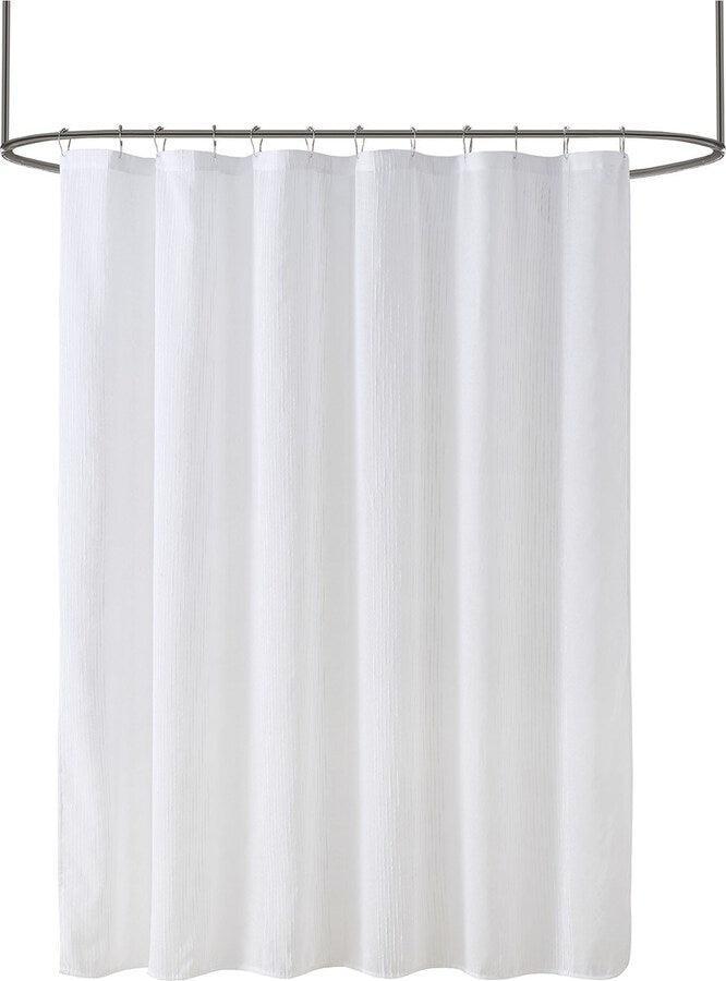 Olliix.com Shower Curtains - Anna Sheer Shower Curtain White