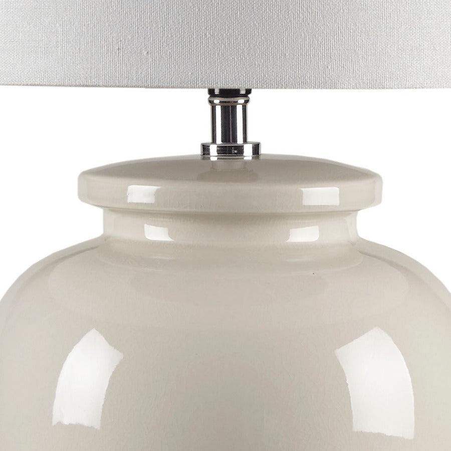 Olliix.com Table Lamps - Anzio Ceramic Table Lamp Cream