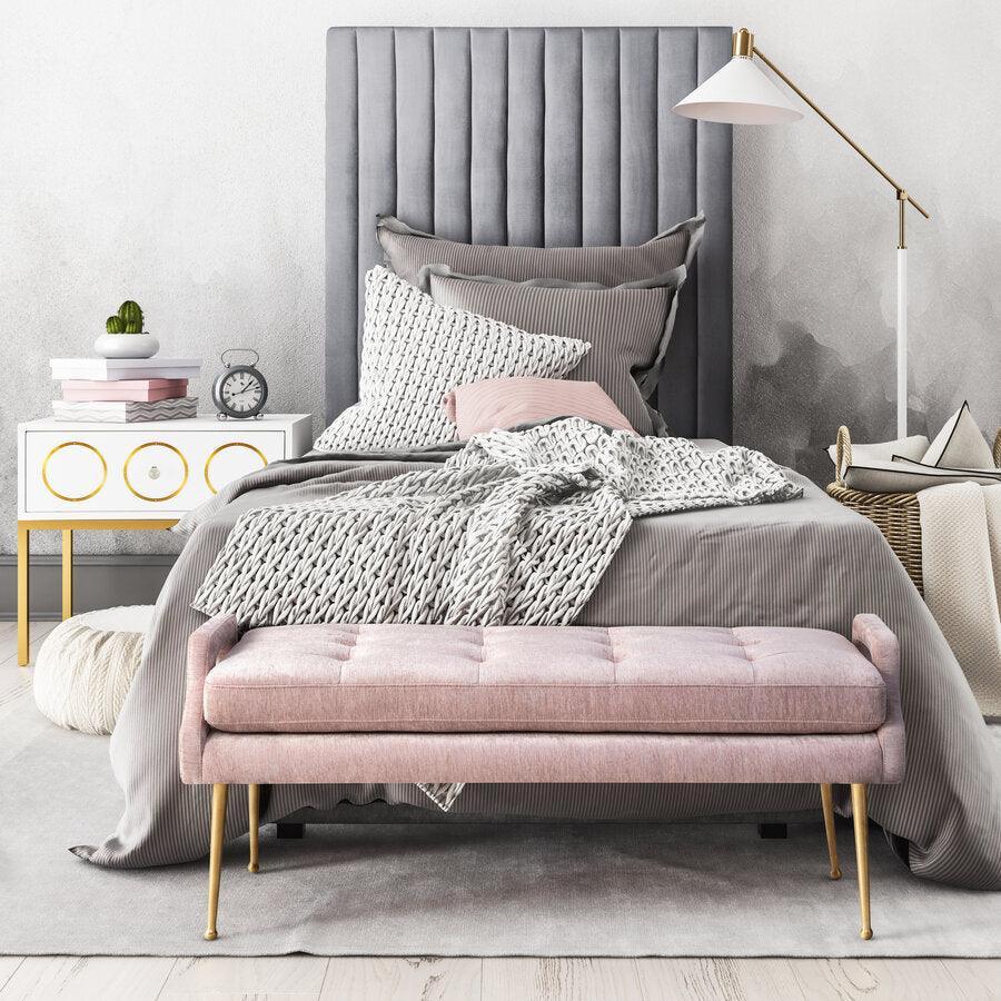 Tov Furniture Beds - Arabelle Grey Bed Twin