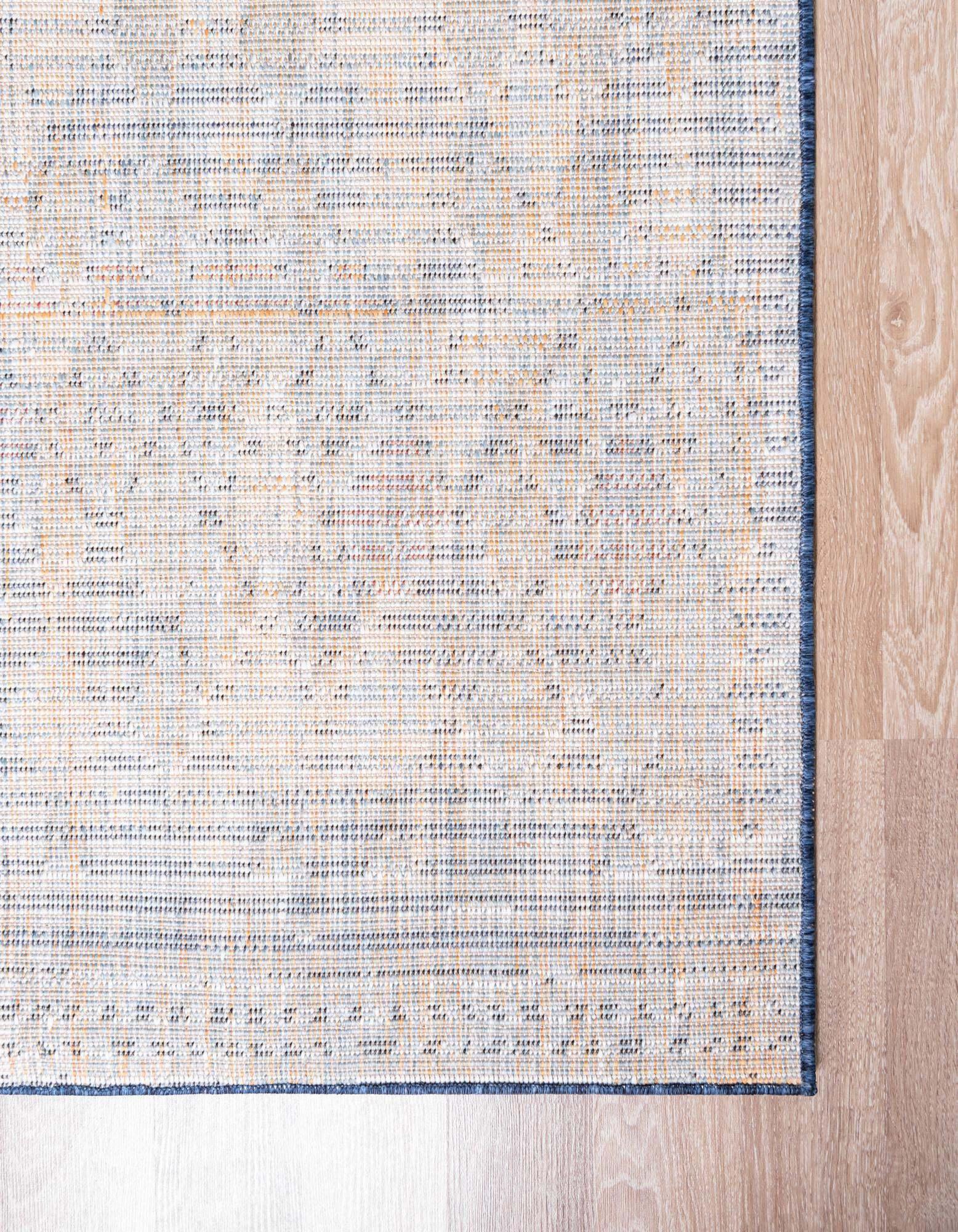 Unique Loom Indoor Rugs - Arabia 4' x 6' Rectangle Rug Navy Blue