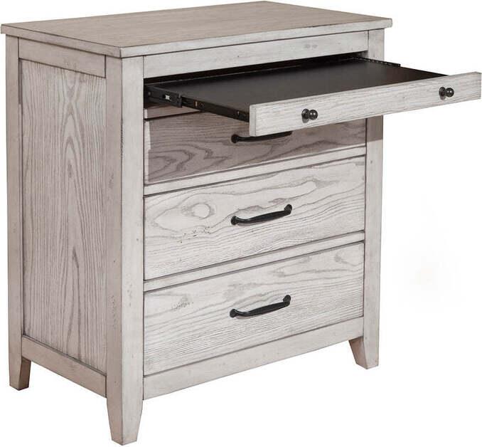 Alpine Furniture Nightstands & Side Tables - Aria 3 Drawer Nightstand