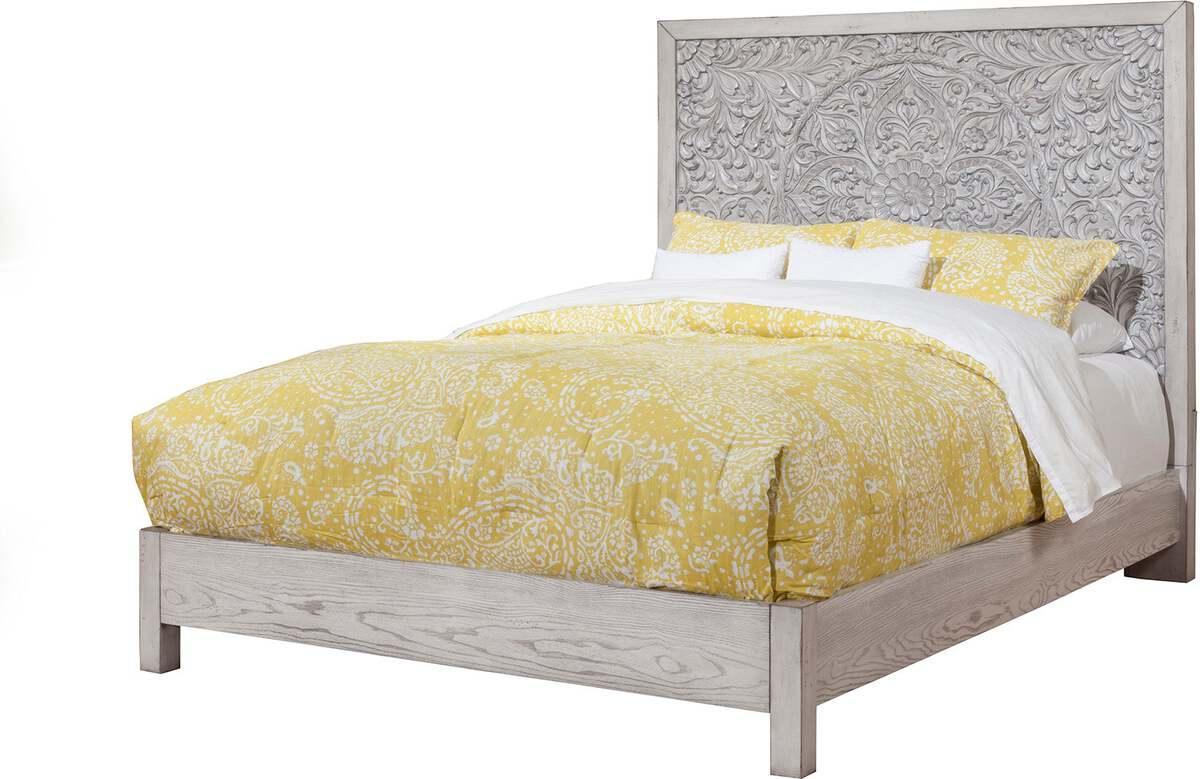 Alpine Furniture Beds - Aria Queen Panel Bed