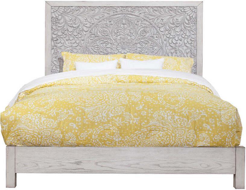 Alpine Furniture Beds - Aria Queen Panel Bed