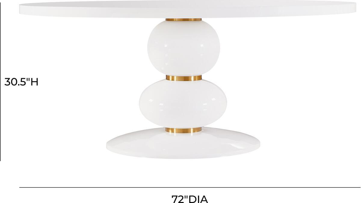 Tov Furniture Dining Tables - Arianna 72" Round Dining Table