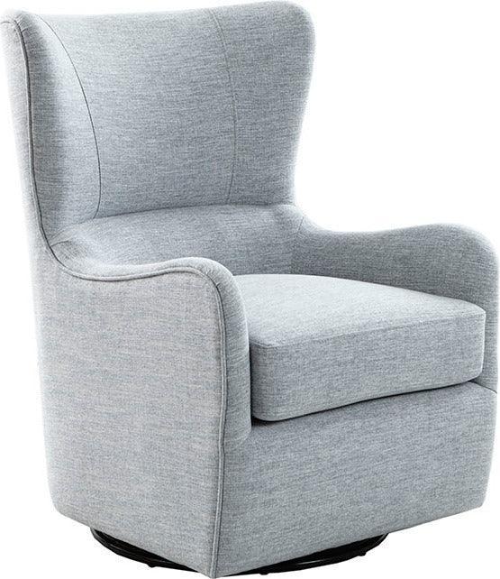 Olliix.com Accent Chairs - Arianna Swivel Glider Chair Light Blue