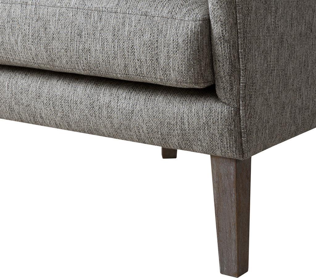 Olliix.com Accent Chairs - Arianna Swoop Wing Chair Gray
