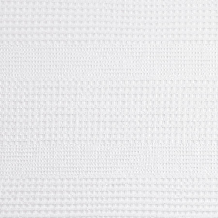 Olliix.com Shower Curtains - Arlo Super Waffle Textured Solid Shower Curtain White