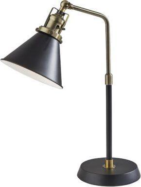 Adesso Desk Lamps - Arthur Desk Lamp Antique Brass & Black