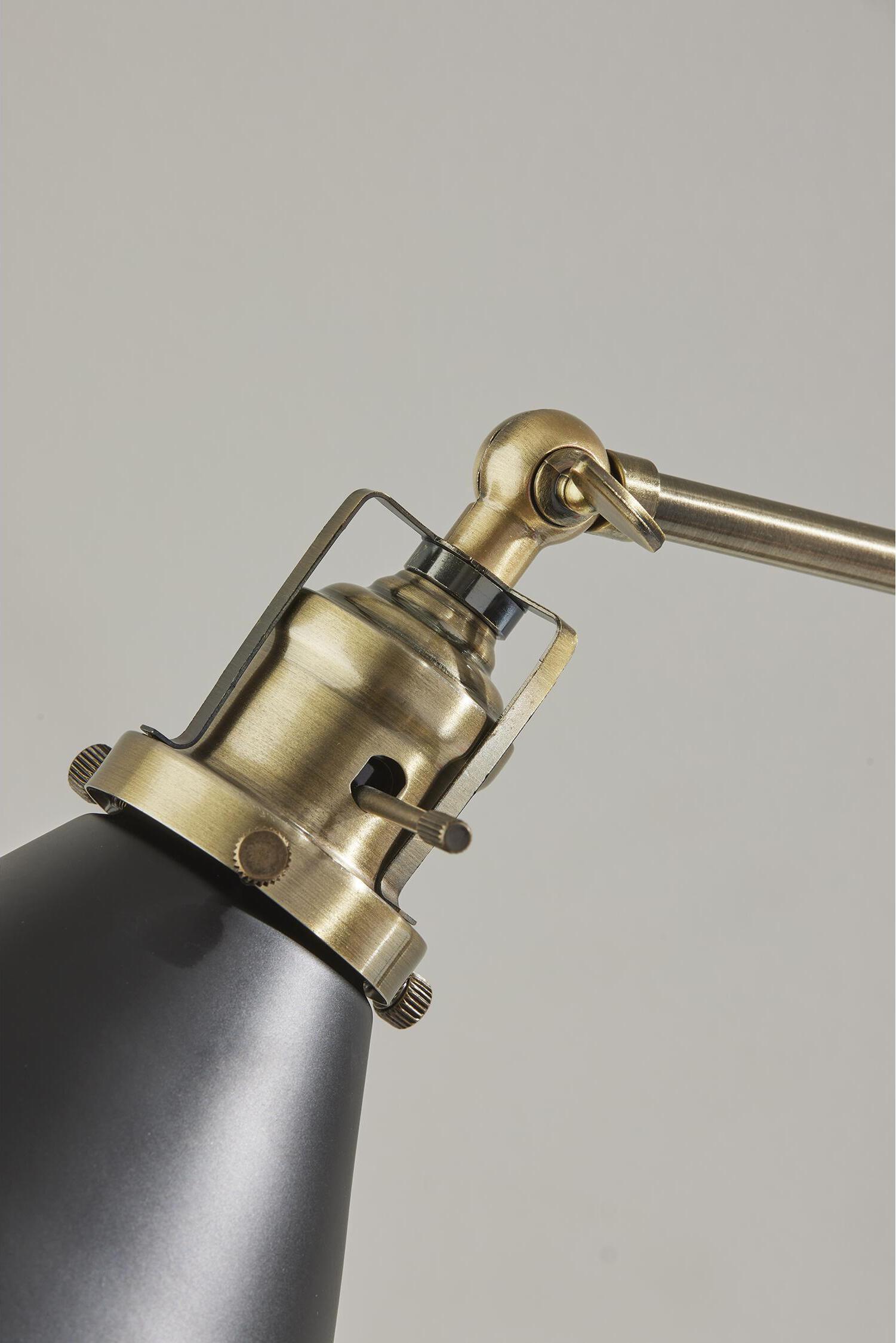 Adesso Desk Lamps - Arthur Desk Lamp Antique Brass & Black