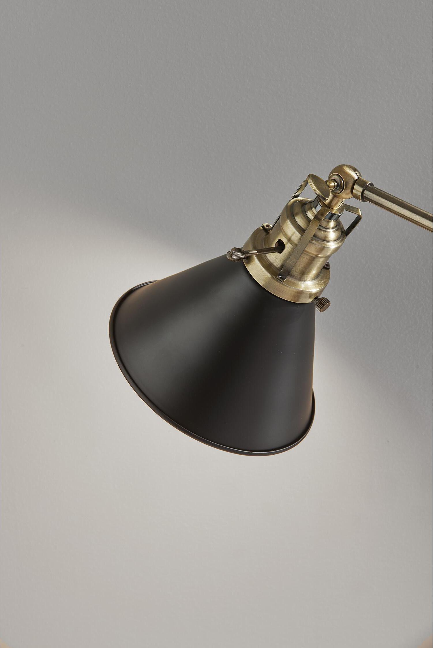 Adesso Desk Lamps - Arthur Desk Lamp Antique Brass & Black