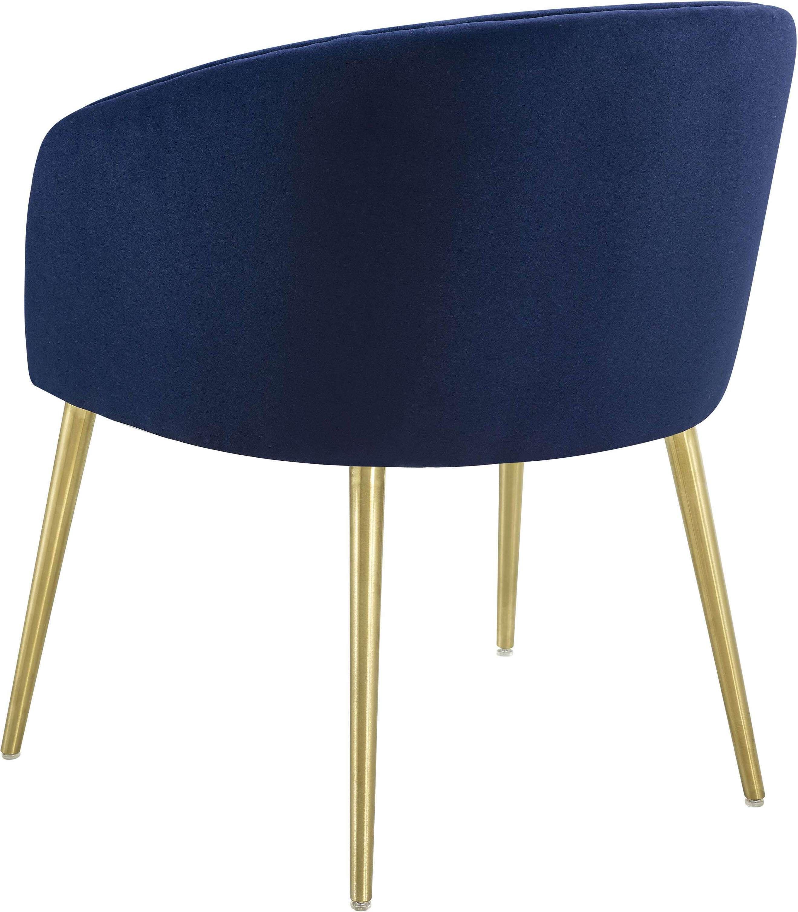 Tov Furniture Dining Chairs - Arya Performance Velvet Navy Dining Chair