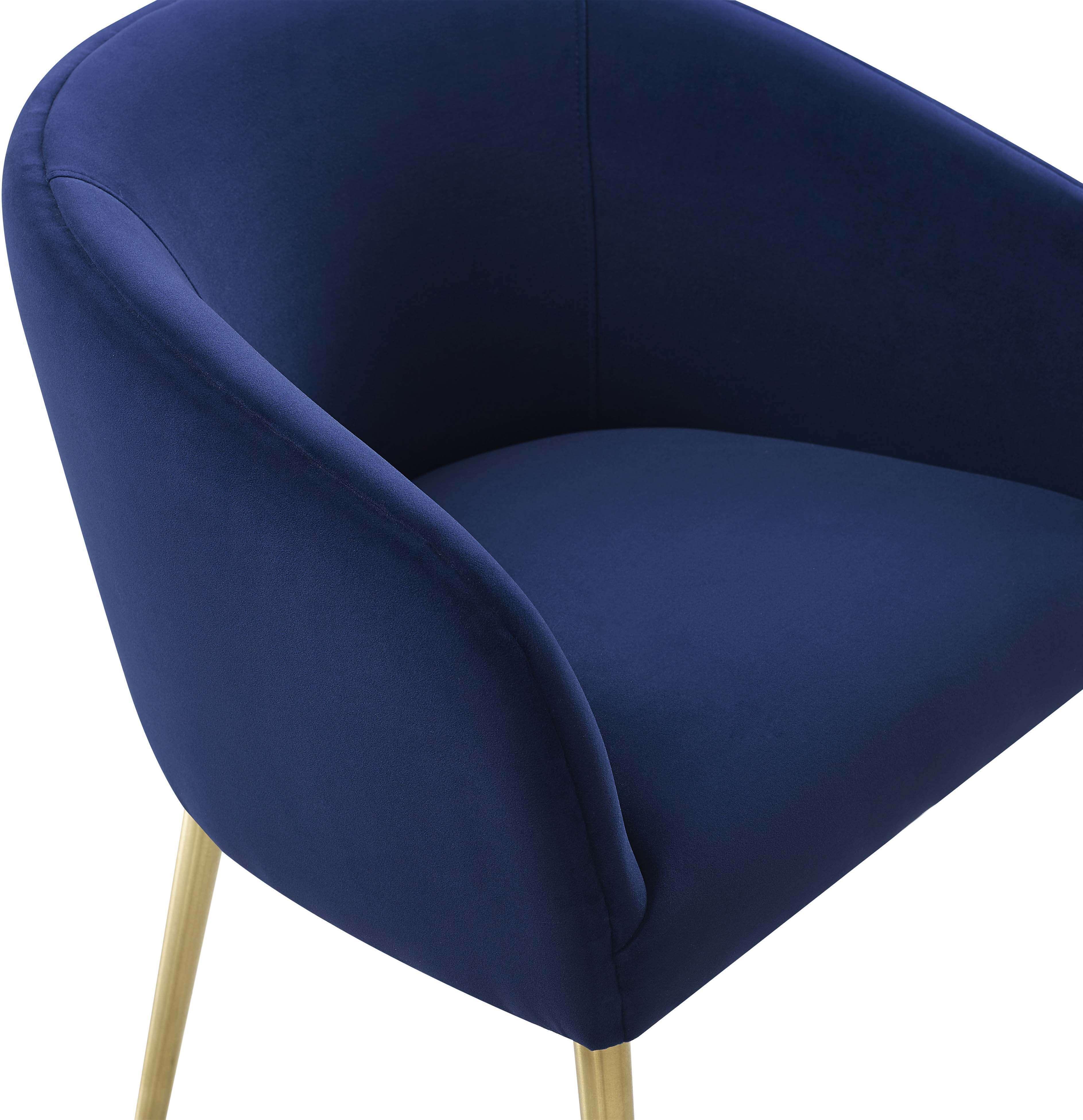 Tov Furniture Dining Chairs - Arya Performance Velvet Navy Dining Chair