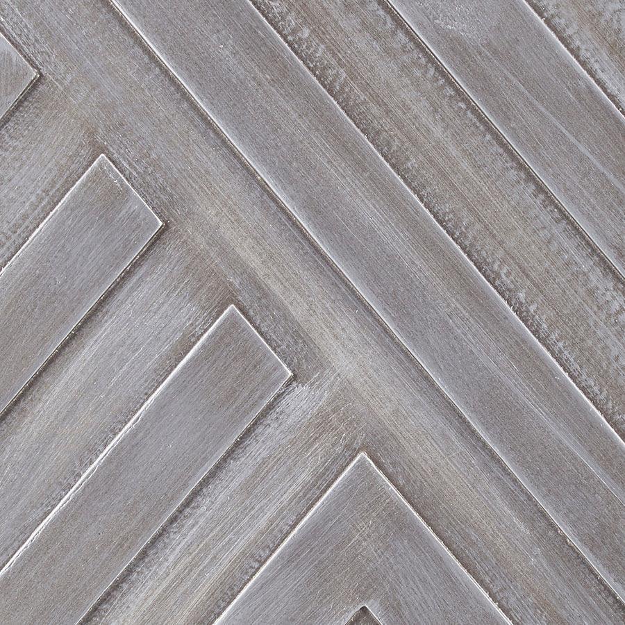 Olliix.com Wall Art - Ash Carved Wood 3 Piece Set Wall Decor Gray & Silver