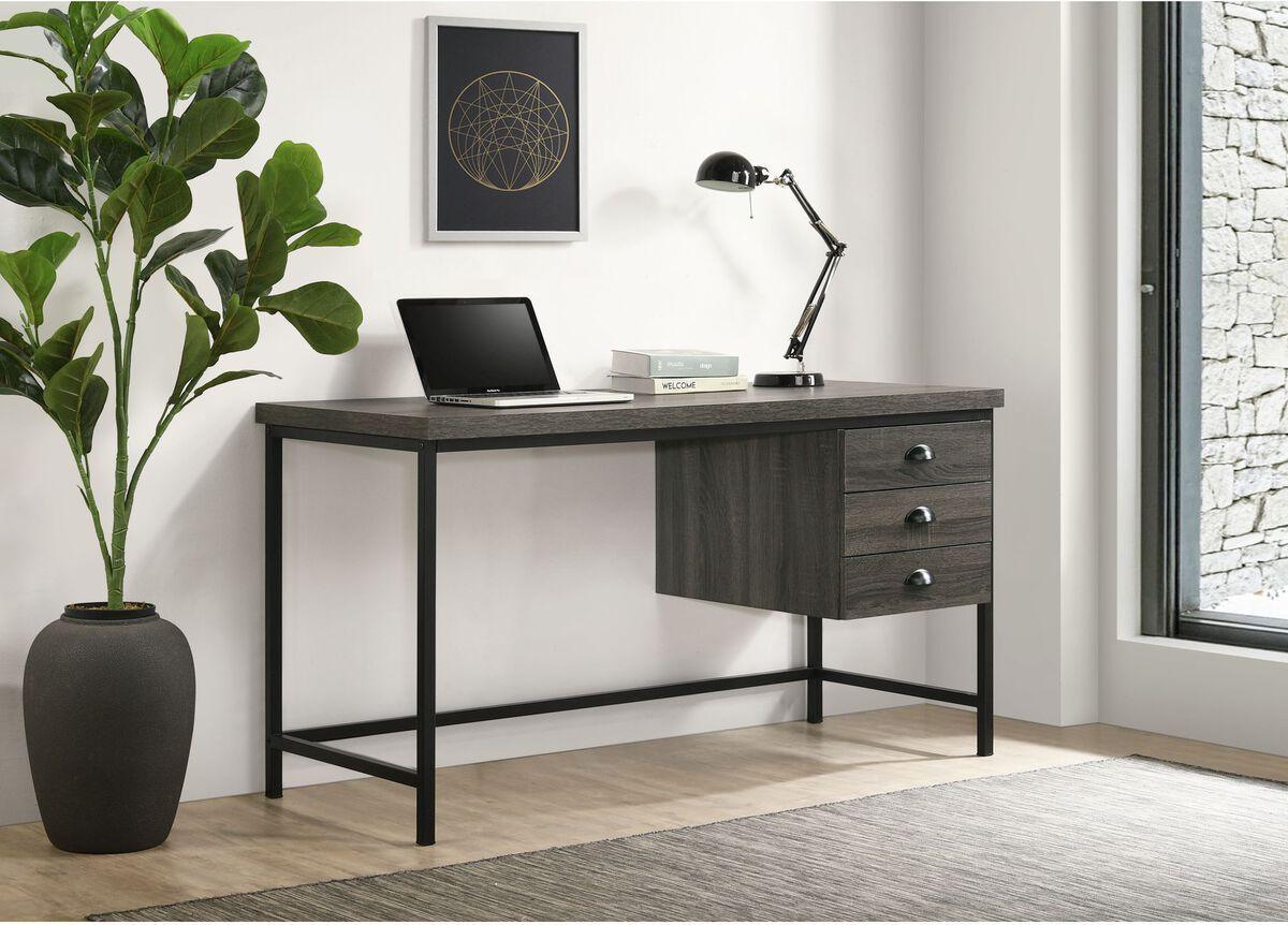 Elements Desks - Ashby Desk in Dark Grey