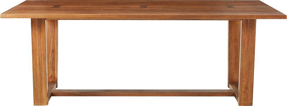 Olliix.com Dining Tables - Ashby Transitional Dining Table 84"W x 40"D x 30"H Chestnut