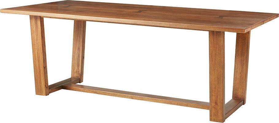Olliix.com Dining Tables - Ashby Transitional Dining Table 84"W x 40"D x 30"H Chestnut