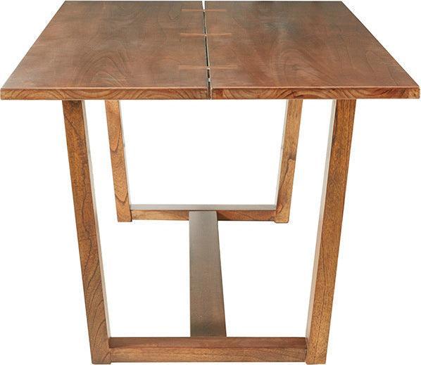 Olliix.com Dining Tables - Ashby Transitional Dining Table 84"W x 40"D x 30"H Chestnut