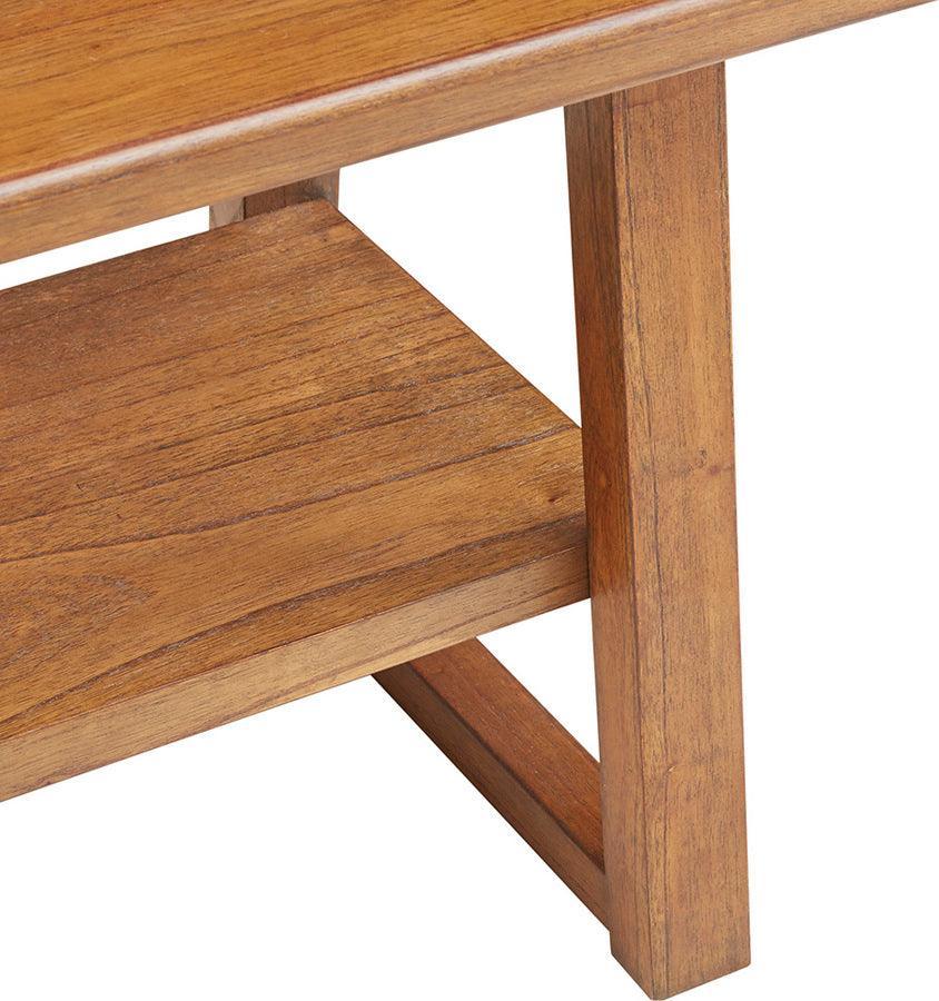 Olliix.com Side & End Tables - Ashby Transitional Side Table 22"W x 22"D x 22"H Chestnut
