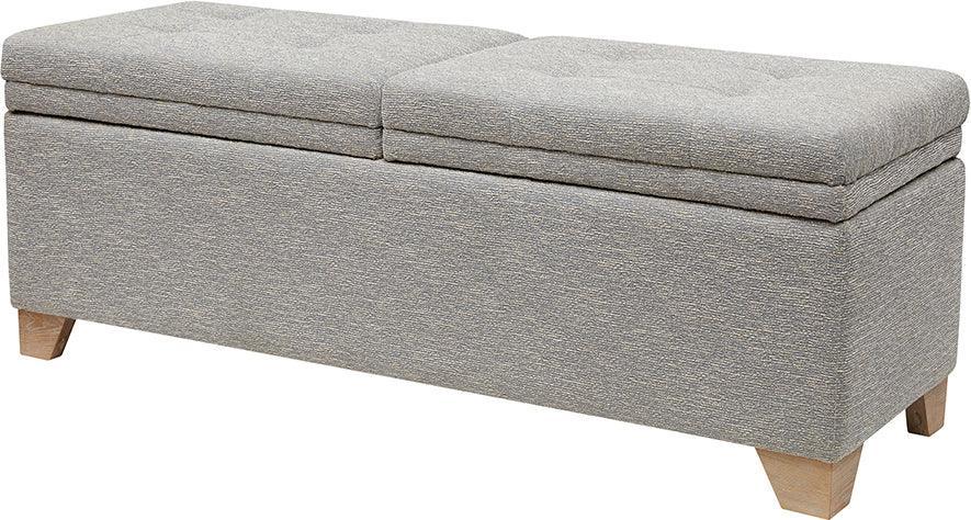 Olliix.com Benches - Ashcroft Storage Bench Gray Multicolor