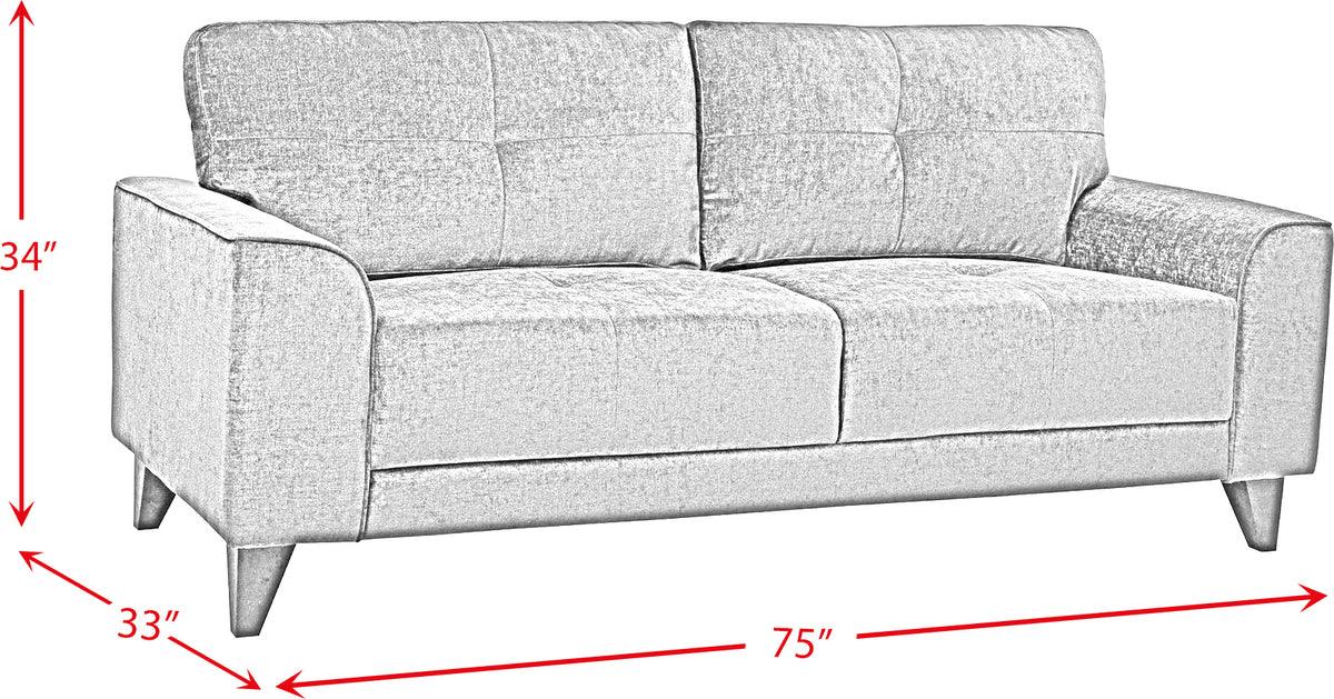 Elements Sofas & Couches - Asher Sofa in Charcoal
