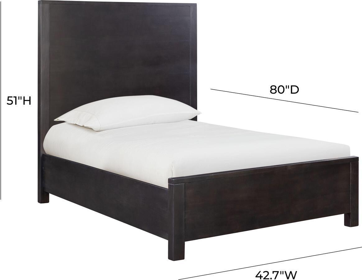 Tov Furniture Beds - Asheville Black Wooden Twin Bed