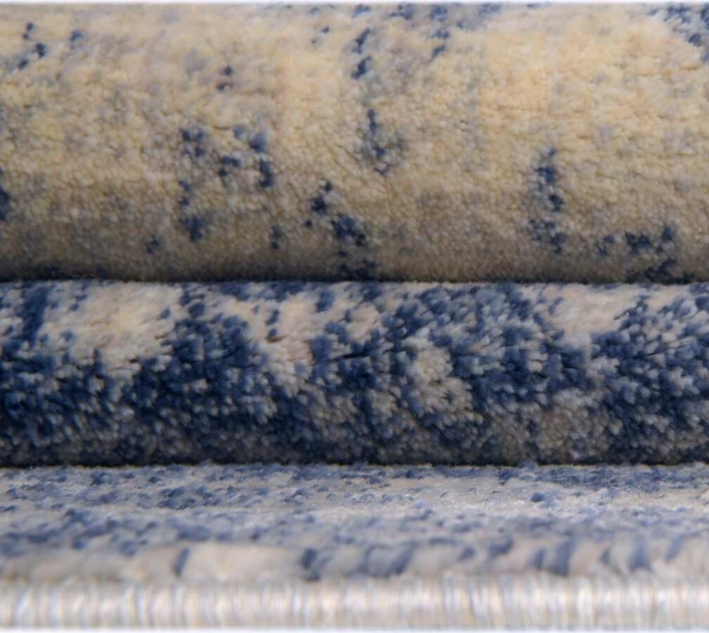 Unique Loom Indoor Rugs - Asheville Farmhouse 9x12 Rectangular Rug Navy Blue