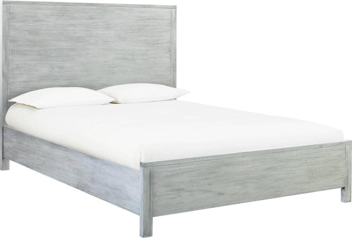Tov Furniture Beds - Asheville Grey Washed Wooden Queen Bed