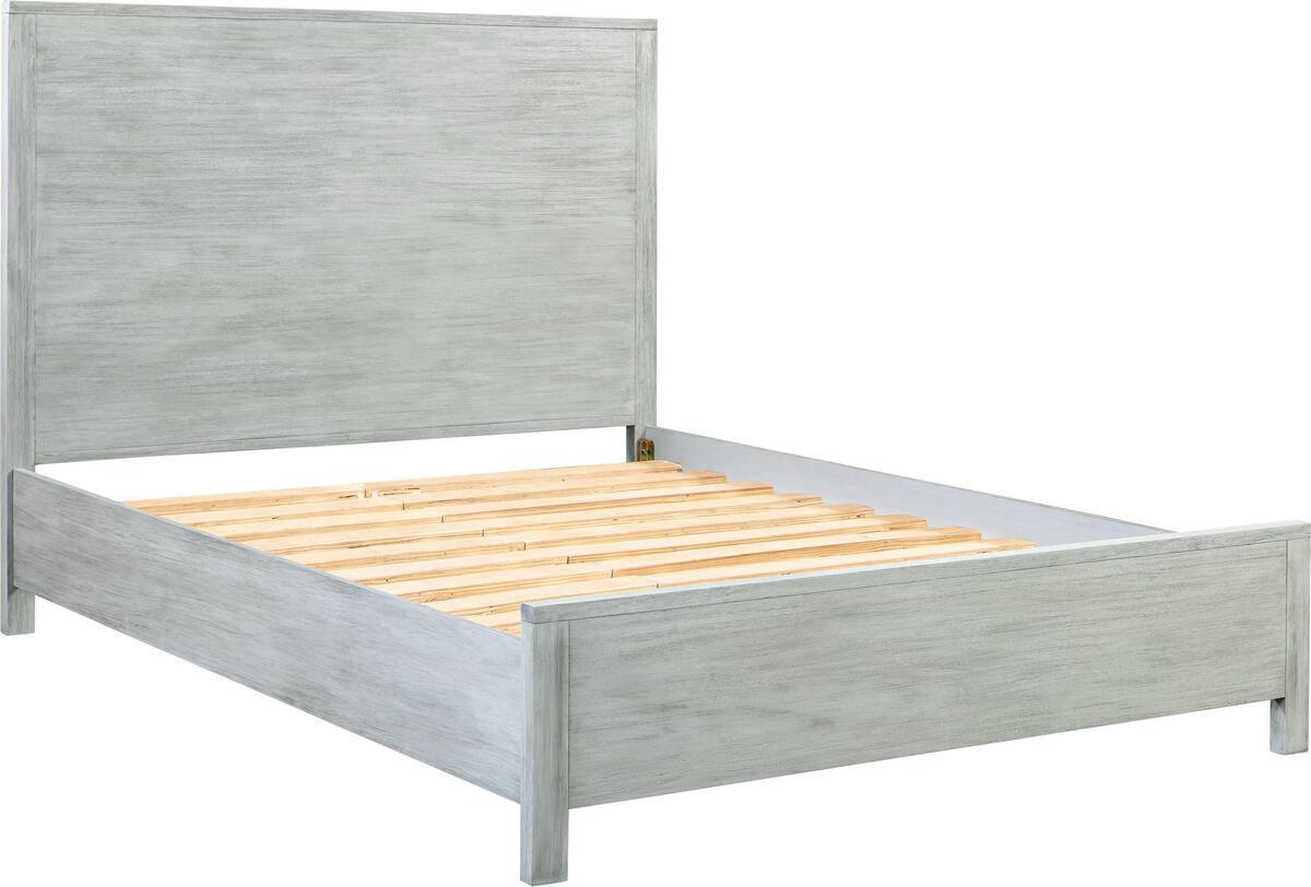 Tov Furniture Beds - Asheville Grey Washed Wooden Queen Bed
