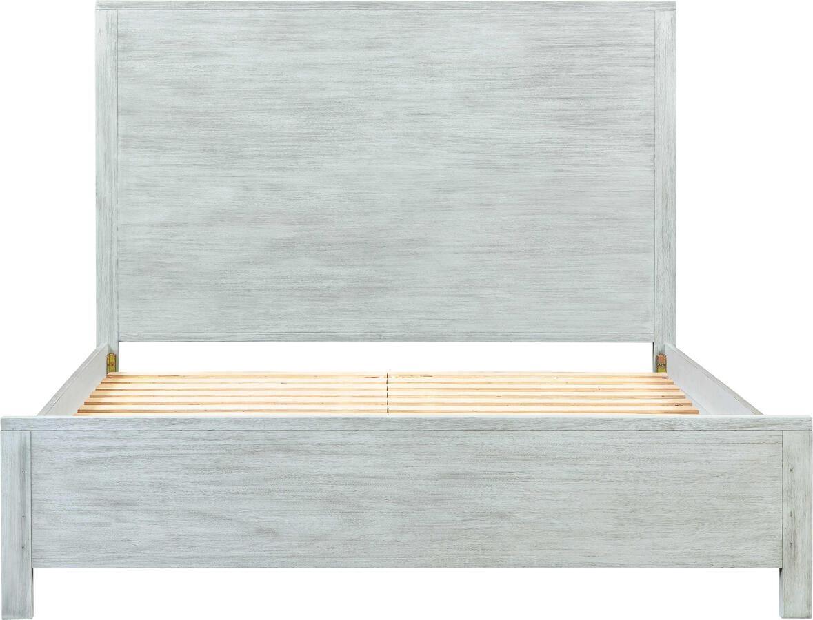 Tov Furniture Beds - Asheville Grey Washed Wooden Queen Bed