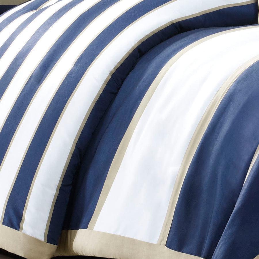 Olliix.com Duvet & Duvet Sets - Ashton King/California King Duvet Cover Set Navy