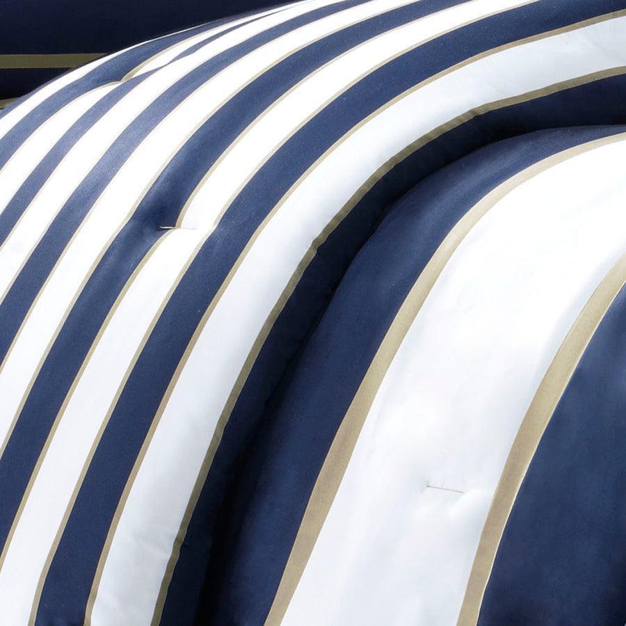 Olliix.com Comforters & Blankets - Ashton Twin/Twin XL Comforter Set Navy