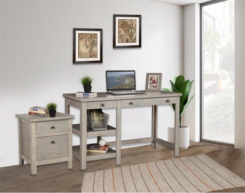 Alpine Furniture Desks - Ashville Desk Smokey Grey