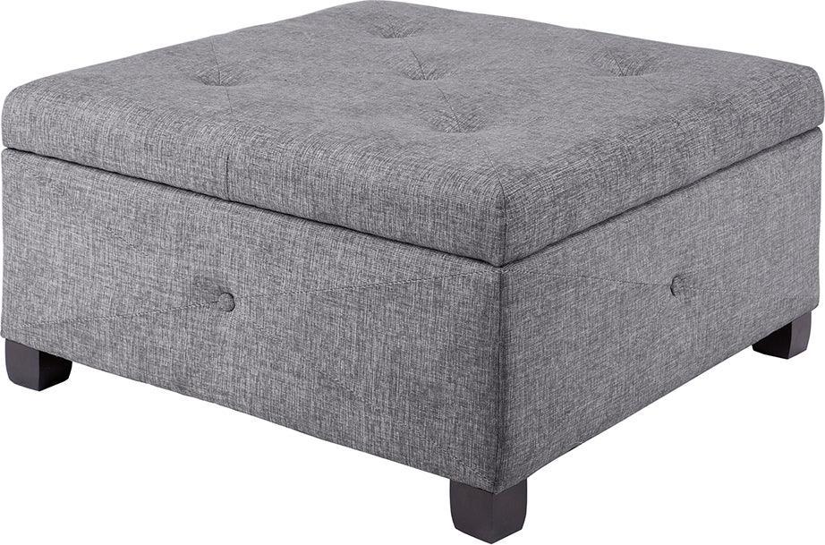 Olliix.com Ottomans & Stools - Aspen Ottoman Charcoal