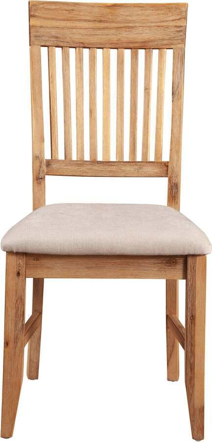 Alpine Furniture Dining Chairs - Aspen Set of 2 Side Chair, Antique Natural