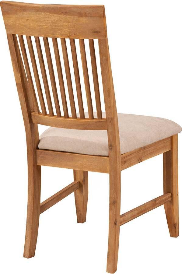 Alpine Furniture Dining Chairs - Aspen Set of 2 Side Chair, Antique Natural