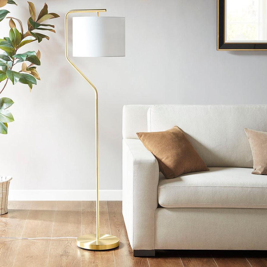 Olliix.com Floor Lamps - Aster Angular Floor Lamp Gold