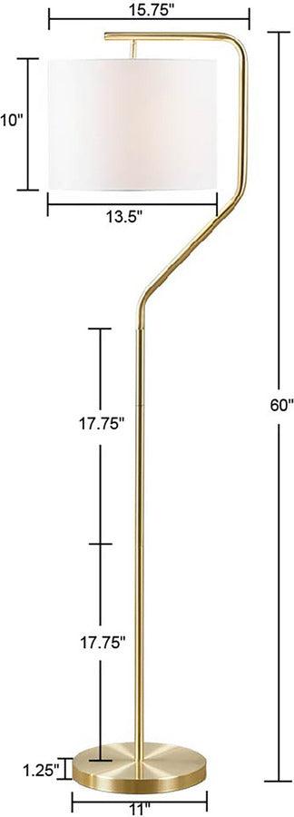 Olliix.com Floor Lamps - Aster Angular Floor Lamp Gold