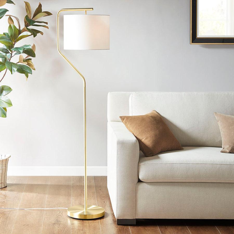 Olliix.com Floor Lamps - Aster Angular Floor Lamp Gold