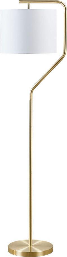 Olliix.com Floor Lamps - Aster Angular Floor Lamp Gold