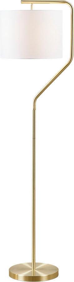 Olliix.com Floor Lamps - Aster Angular Floor Lamp Gold