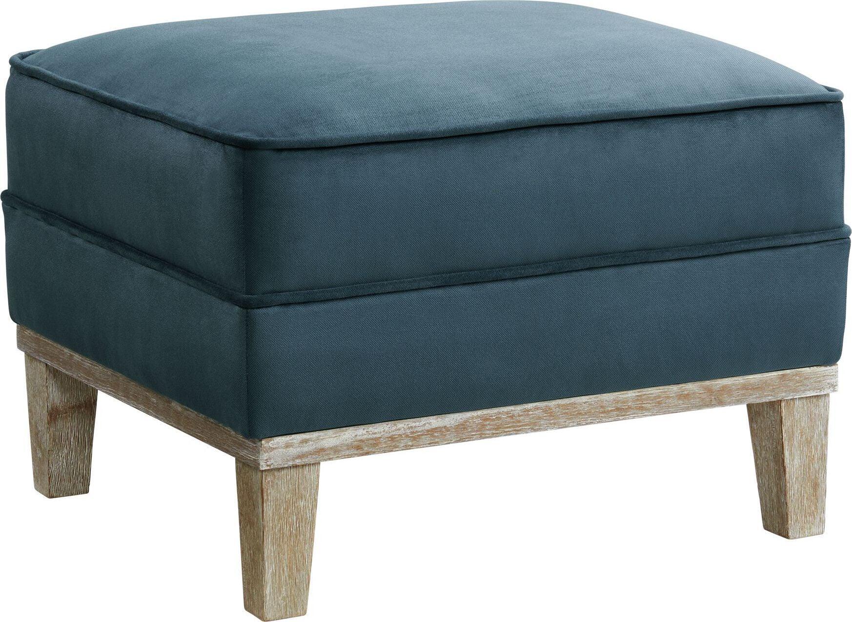 Elements Ottomans & Stools - Aster Ottoman Navy