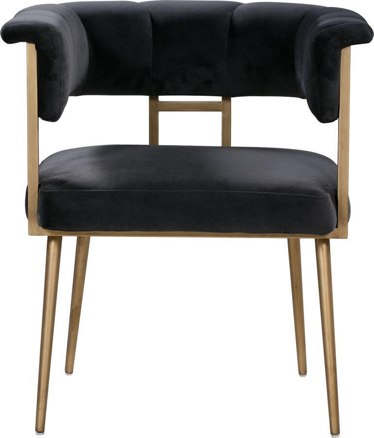 Tov Furniture Dining Chairs - Astrid Grey Velvet Chair