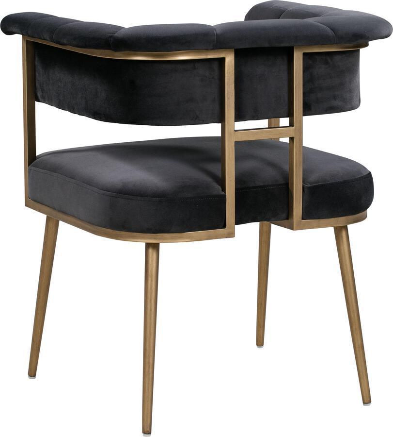Tov Furniture Dining Chairs - Astrid Grey Velvet Chair