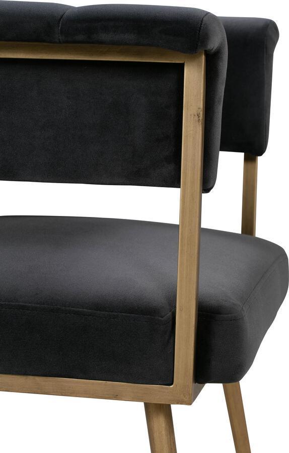 Tov Furniture Dining Chairs - Astrid Grey Velvet Chair