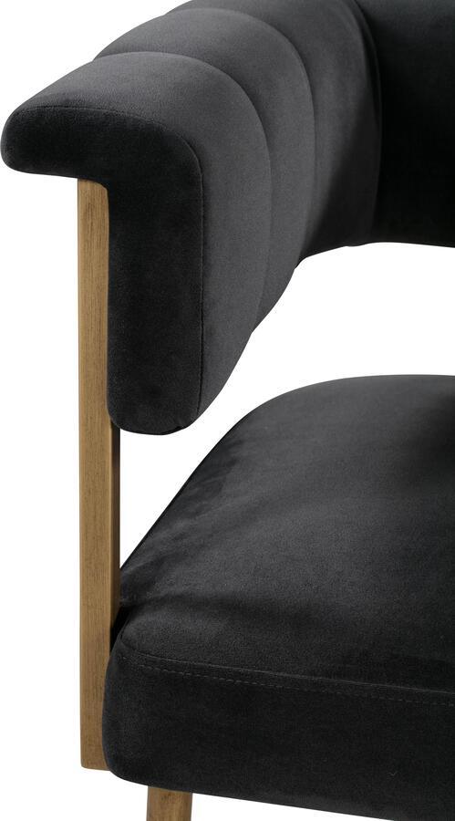 Tov Furniture Barstools - Astrid Grey Velvet Counter Stool