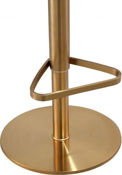 Tov Furniture Barstools - Astro Black and Gold Adjustable Stool
