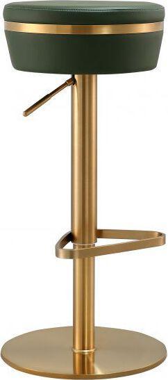 Tov Furniture Barstools - Astro Malachite Green and Gold Adjustable Stool