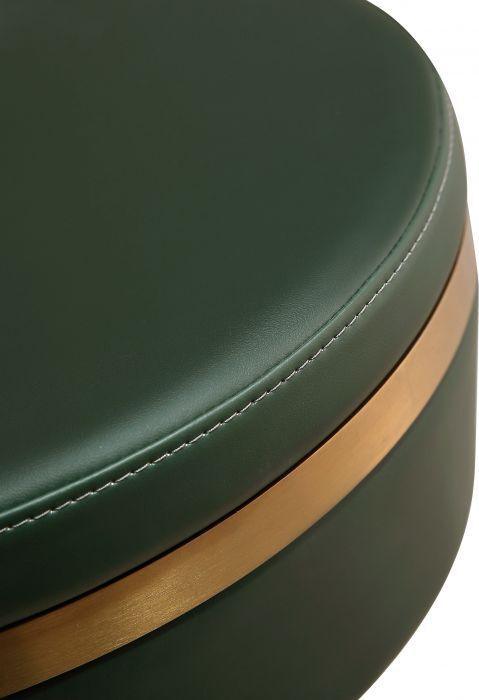 Tov Furniture Barstools - Astro Malachite Green and Gold Adjustable Stool