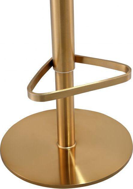 Tov Furniture Barstools - Astro Malachite Green and Gold Adjustable Stool